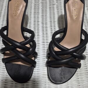 Lauren Ralph Lauren Black Strappy Sandals